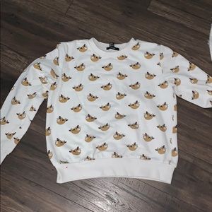 White Sloth Sweater